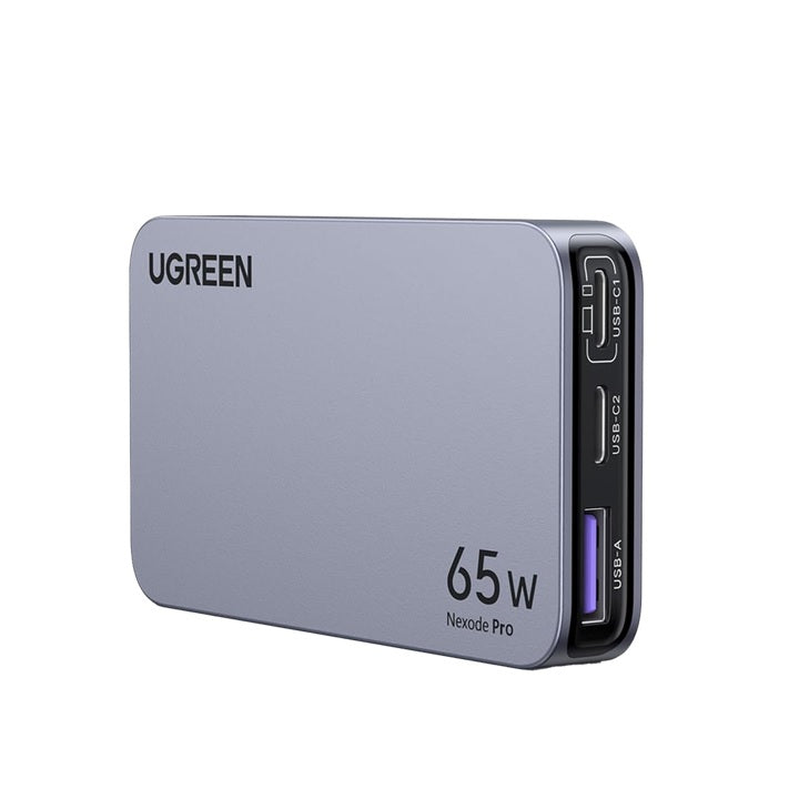 Cargador Ultra Slim 65W Nexode Pro| Diseño de Pared Plano | 3 Puertos de Carga Rápida