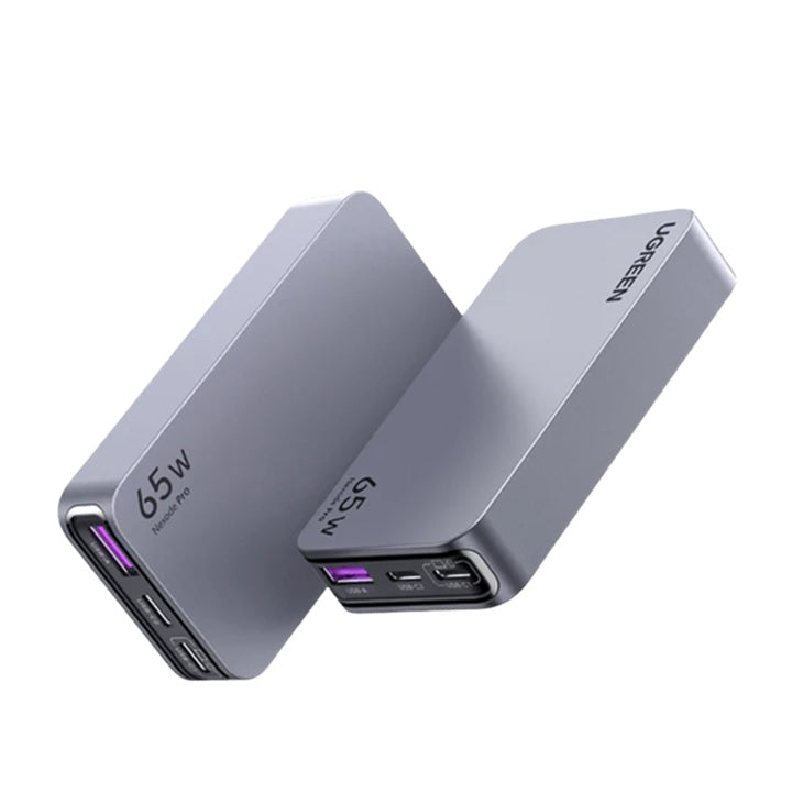 Cargador Ultra Slim 65W Nexode Pro| Diseño de Pared Plano | 3 Puertos de Carga Rápida
