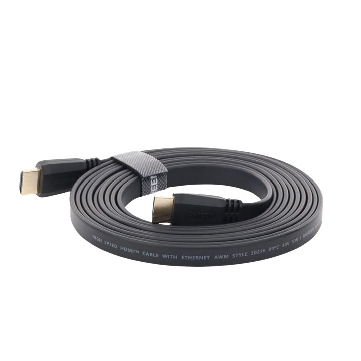 Cable HDMI 2.0 Plano de 3 m / 4K@60Hz / HDR / 3D / HEC (Canal Ethernet HDMI)