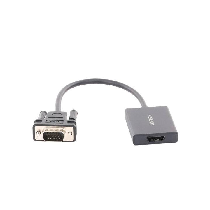 Entrada: VGA Macho / Salida: HDMI Hembra / Resolución de 1080P@60Hz / Puerto Estéreo de 3.5 mm