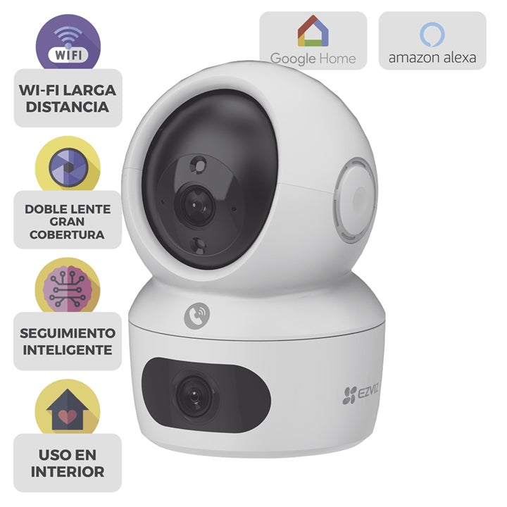 Mini Cámara IP PT | 2MP | Wi-Fi | Seguimiento Inteligente | Audio de 2 Vías