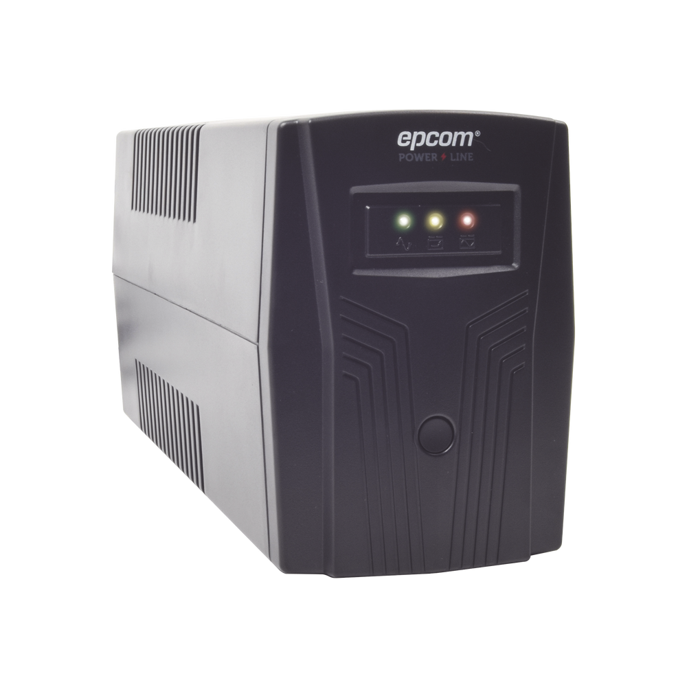 UPS de 600VA/360W / Protección contra Descarga, Sobretensión y Picos Transitorios / Entrada y Salida 120 Vca / Clavija NEMA 5-15P / 4 Tomas NEMA 5-15R/ Sin Protector RJ11 ni RJ45