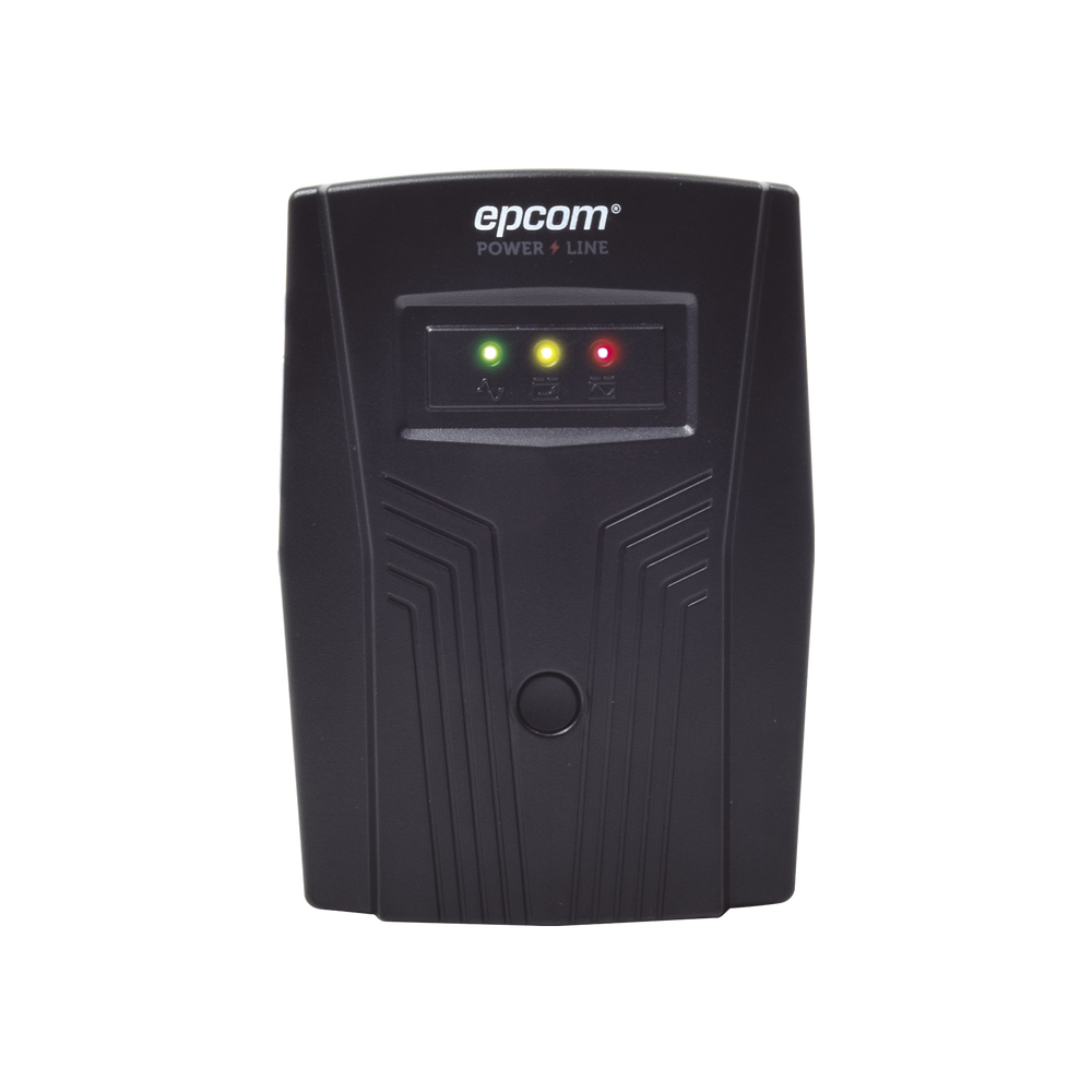 UPS de 600VA/360W / Protección contra Descarga, Sobretensión y Picos Transitorios / Entrada y Salida 120 Vca / Clavija NEMA 5-15P / 4 Tomas NEMA 5-15R/ Sin Protector RJ11 ni RJ45