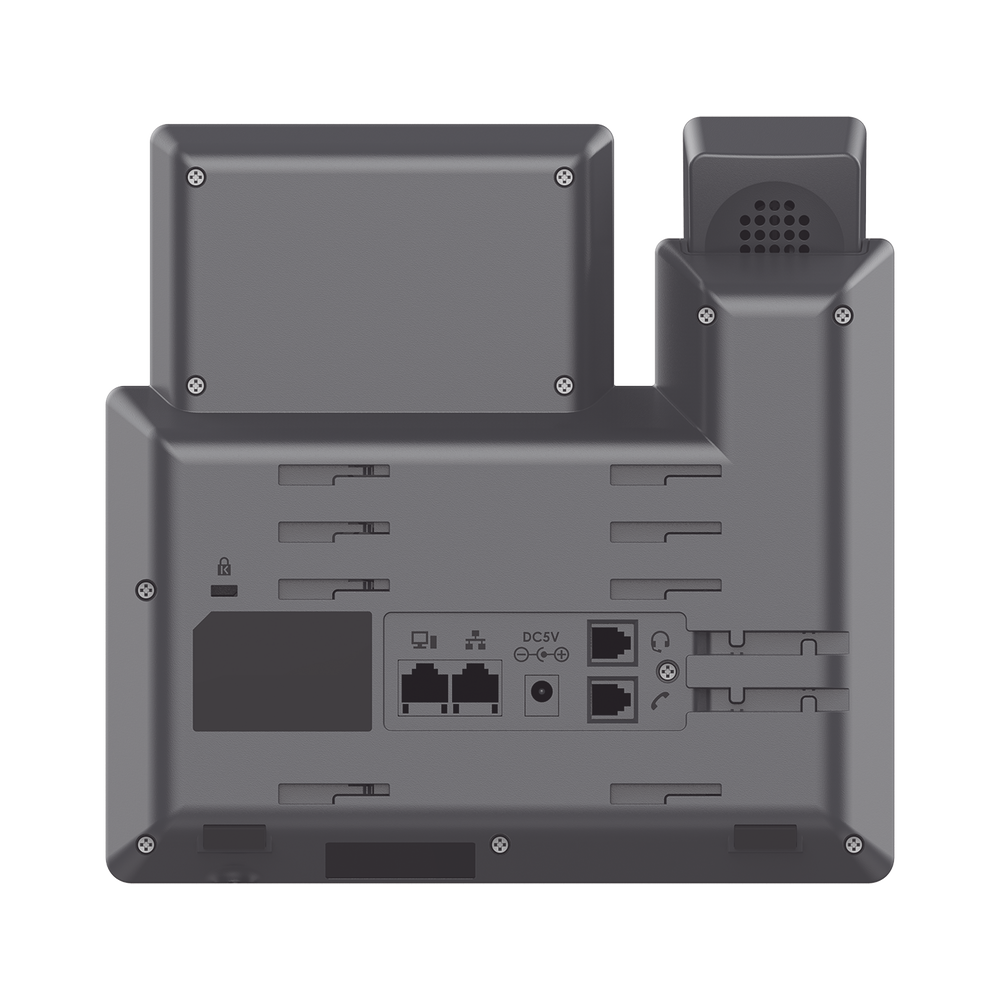 Teléfono IP Grado Operador, 3 líneas SIP con 6 cuentas, puertos Gigabit PoE, codec Opus, IPV4/IPV6 con gestión en la nube GDMS