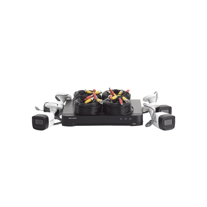 KIT TURBOHD 5 Megapixel / DVR 4 Canales / 4 Cámaras Bala con Micrófono Integrado