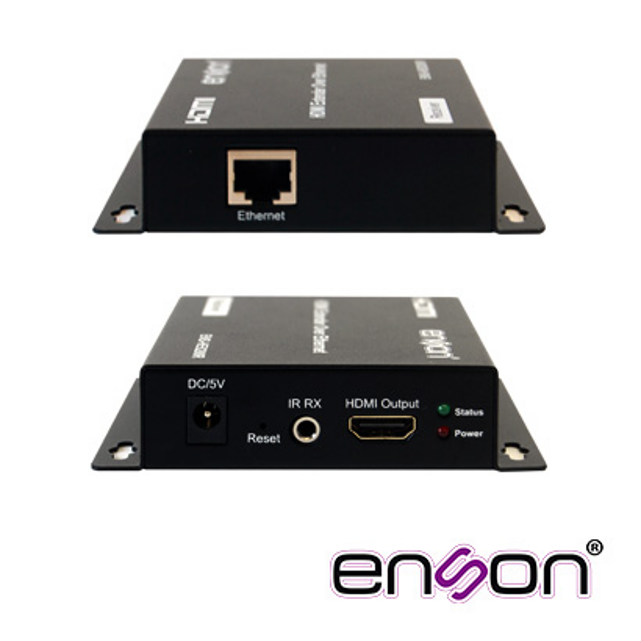 ENSON ENS-HE8200T + ENS-HE8200R – Kit Extensor HDMI por IP hasta 120 m