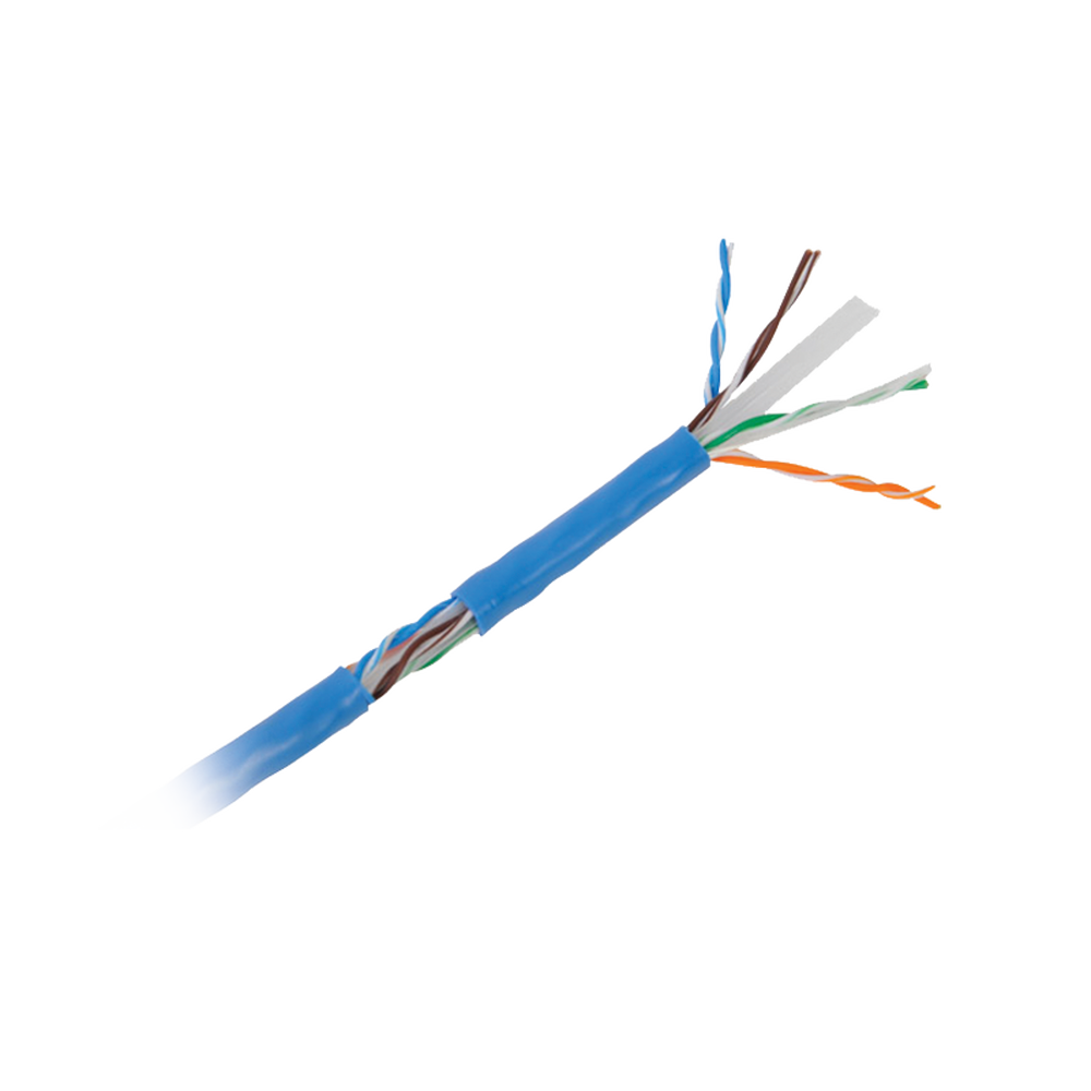 Bobina de Cable U/UTP Cat6A de 305 Metros (1000 Pies), Color Azul, CM, Soporta 10G-BaseT para Transmisión de Frecuencias de Hasta 500MHz, UL
