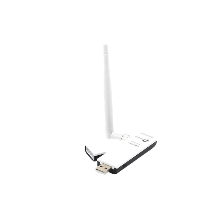 Adaptador USB inalámbrico de alta ganancia N 150 Mbps 2.4 GHz con 1 antena desmontable de 4dBi