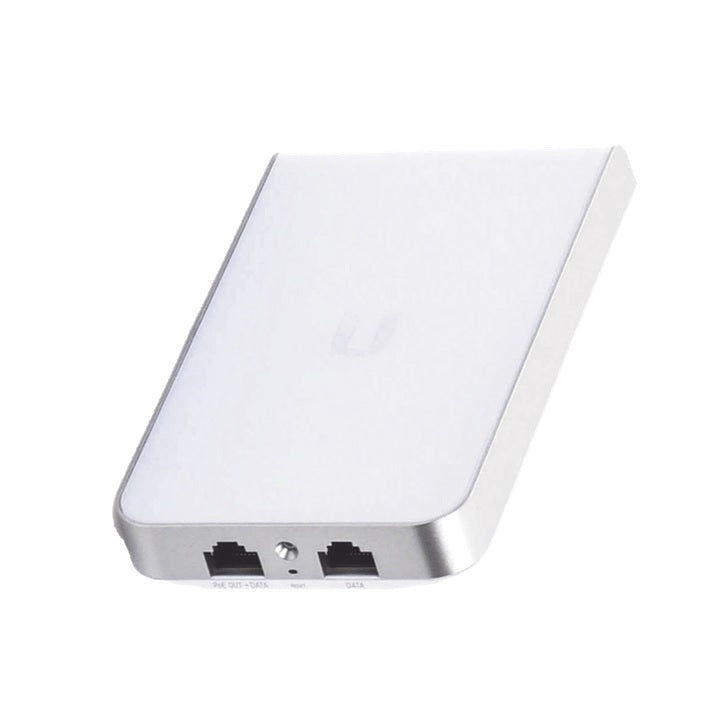 Access Point UniFI doble banda cobertura 180º, MI-MO 2x2 diseño placa de pared con dos puertos adicionales