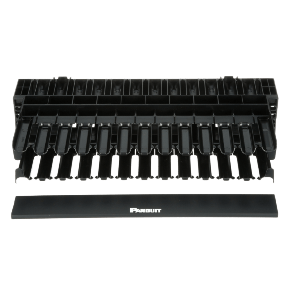 Organizador de Cables Horizontal NetManager, Doble (Frontal y Posterior), Para Rack de 19in, 2UR