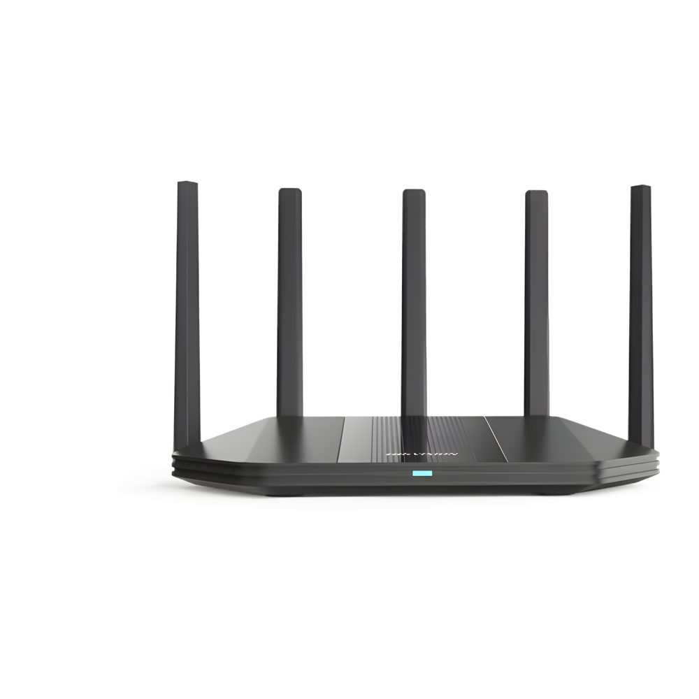 Router Inalámbrico / Wifi 6 / Hasta 3000 Mbps / MESH / Doble Banda AC (2.4 GHz y 5 GHz) / 4 Puertos 1000 Mbps / 5 Antenas Omnidireccional / Interior / Beamforming Optimizado / Administración Gratuita desde la Nube