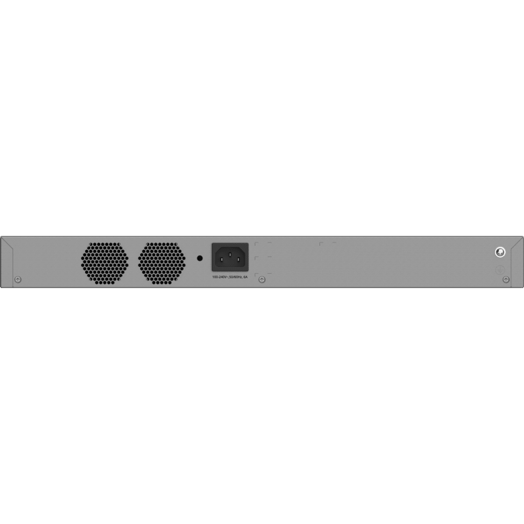 Switch Gigabit PoE+ 48 Puertos / 4 Puertos SFP+ 10GE / Capacidad de Conmutación 176 Gbps / Tasa de Reenvío 130.944 Mpps / PoE 370 W / Capa 3 / VSU / Ventilación Forzada / 1 RU / Línea Cybrey