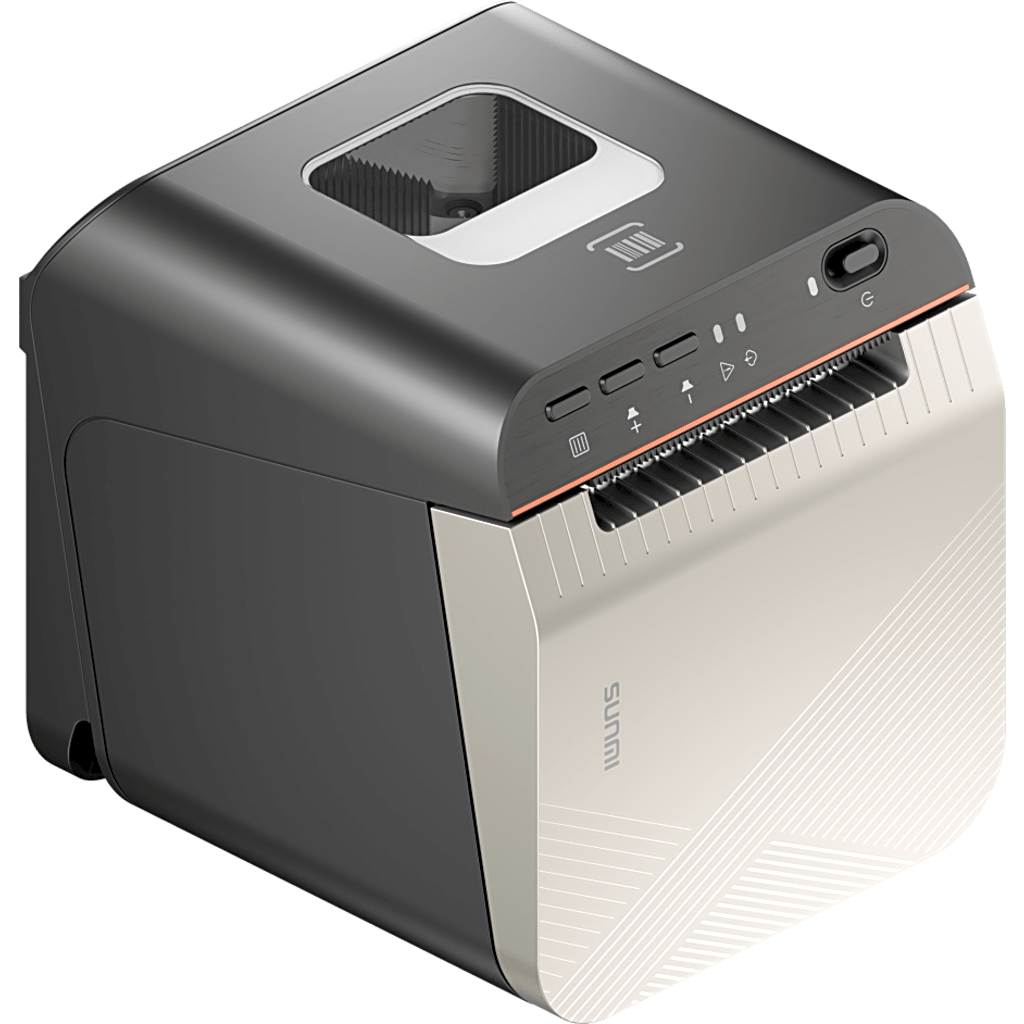 Impresora Térmica con escaner de tickets y etiquetas SUNMI 80mm / 203*203dpi / 150mm/s / / USB-C / RJ45 / RJ12 / 128MB RAM / 256MB ROM