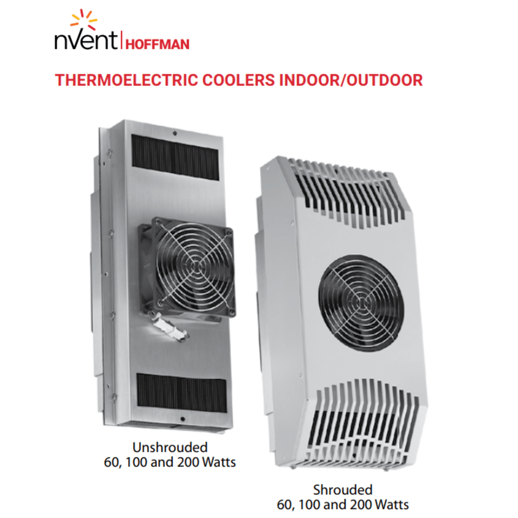 Refrigerador Termoeléctrico / 24V DC / 52W (178 BTU/h) / Interiores y exteriores / Efecto Peltier / Enfriamiento y Calentamiento / Acero Gris RAL 7035 / Montaje Vertical-Horizontal / -40°C a 55°C (-40°F a 131°F)