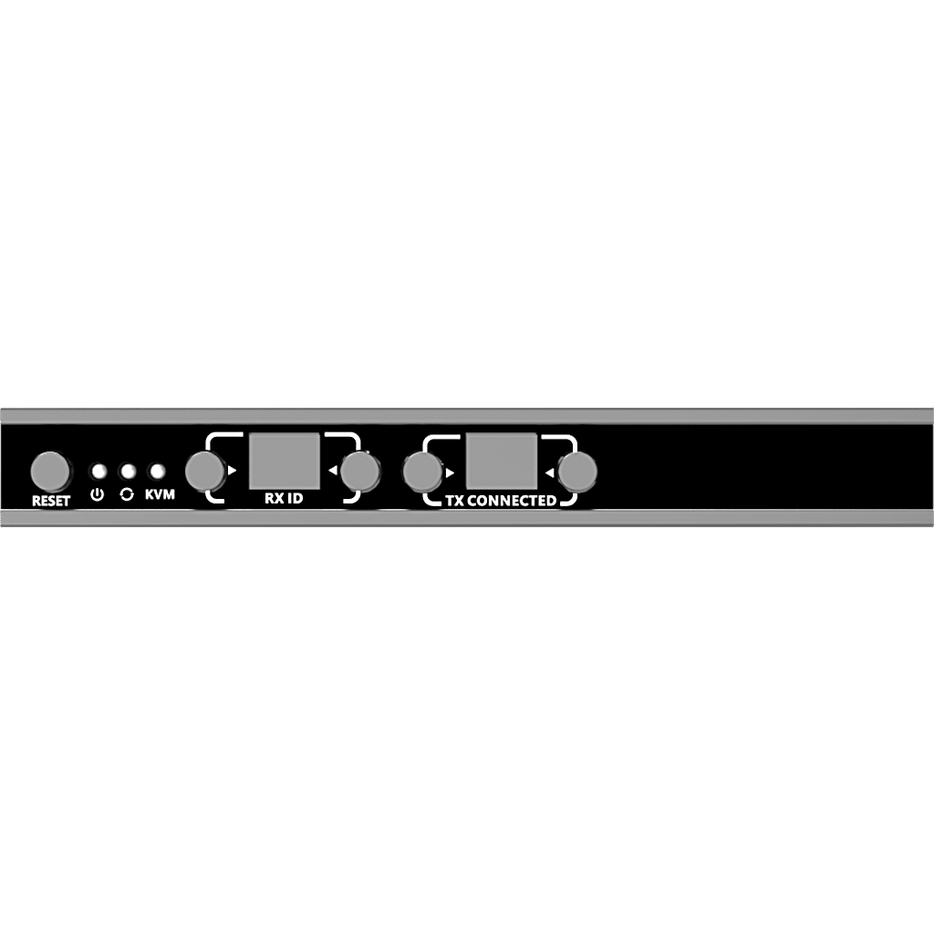 Receptor KVM por IP | 4K@60Hz | 120 m con PoE | Loop-out | Multiview y Videowall | HDMI 2.0 | USB 2.0 | Metálico
