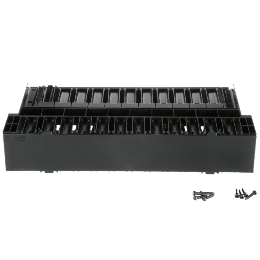 Organizador de Cables Horizontal NetManager, Doble (Frontal y Posterior), Para Rack de 19in, 2UR