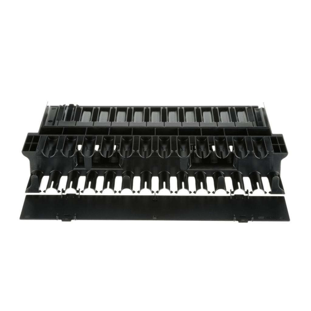 Organizador de Cables Horizontal NetManager, Doble (Frontal y Posterior), Para Rack de 19in, 2UR