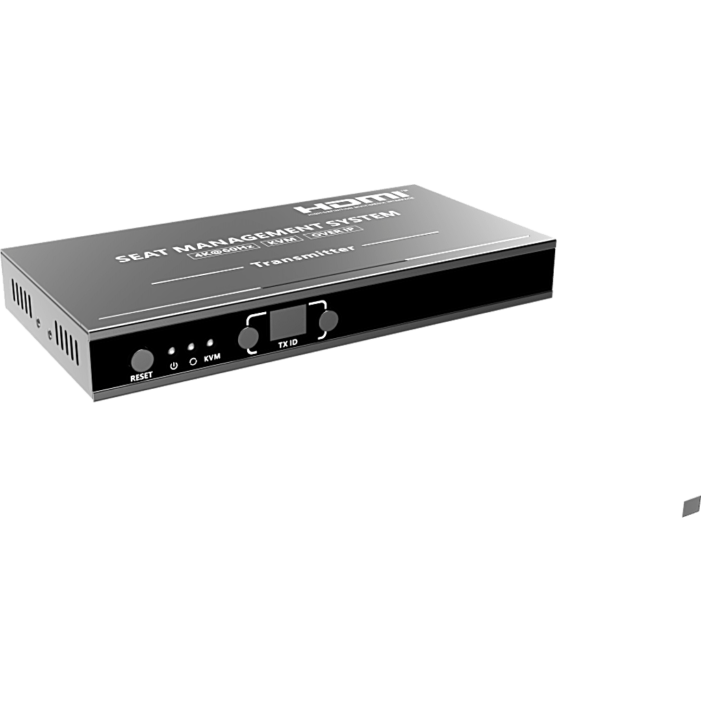 Transmisor KVM por IP | 4K@60Hz | 120 m con PoE | Loop-out | Multiview y Videowall | HDMI 2.0 | USB 2.0 | Metálico