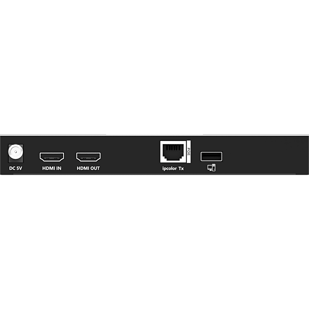 Transmisor KVM por IP | 4K@60Hz | 120 m con PoE | Loop-out | Multiview y Videowall | HDMI 2.0 | USB 2.0 | Metálico