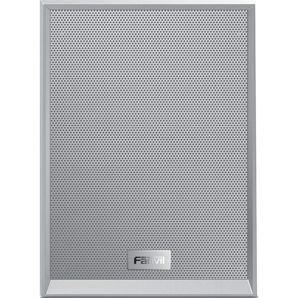 Altavoz SIP IP Color Blanco para voceo y paging, 2 líneas SIP, potencia de hasta 15W, alimentación vía PoE
