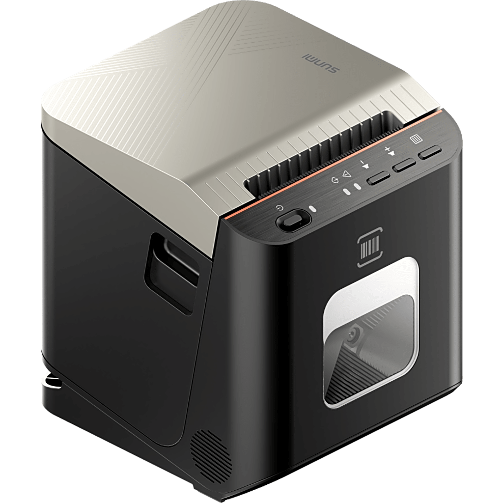 Impresora Térmica con escaner de tickets y etiquetas SUNMI 80mm / 203*203dpi / 150mm/s / / USB-C / RJ45 / RJ12 / 128MB RAM / 256MB ROM