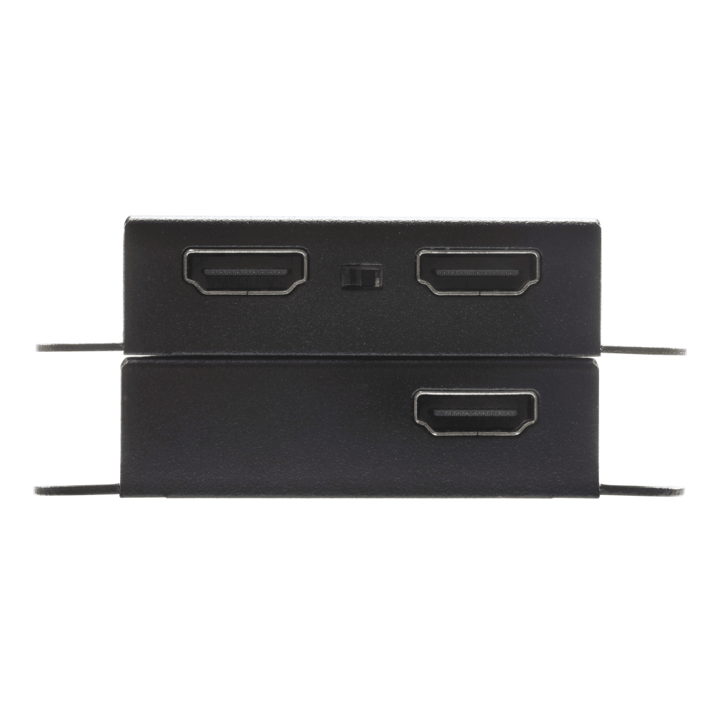 Kit Extensor HDMI | 4K sobre Cat 6 | 4096x2160 @ 30 Hz | Hasta 40 metros Cat 6 | Tecnología PoC | EDID Switch y Copia | Control IR Remoto | Audio Lossless 7.1CH | Metal | Plug and Play