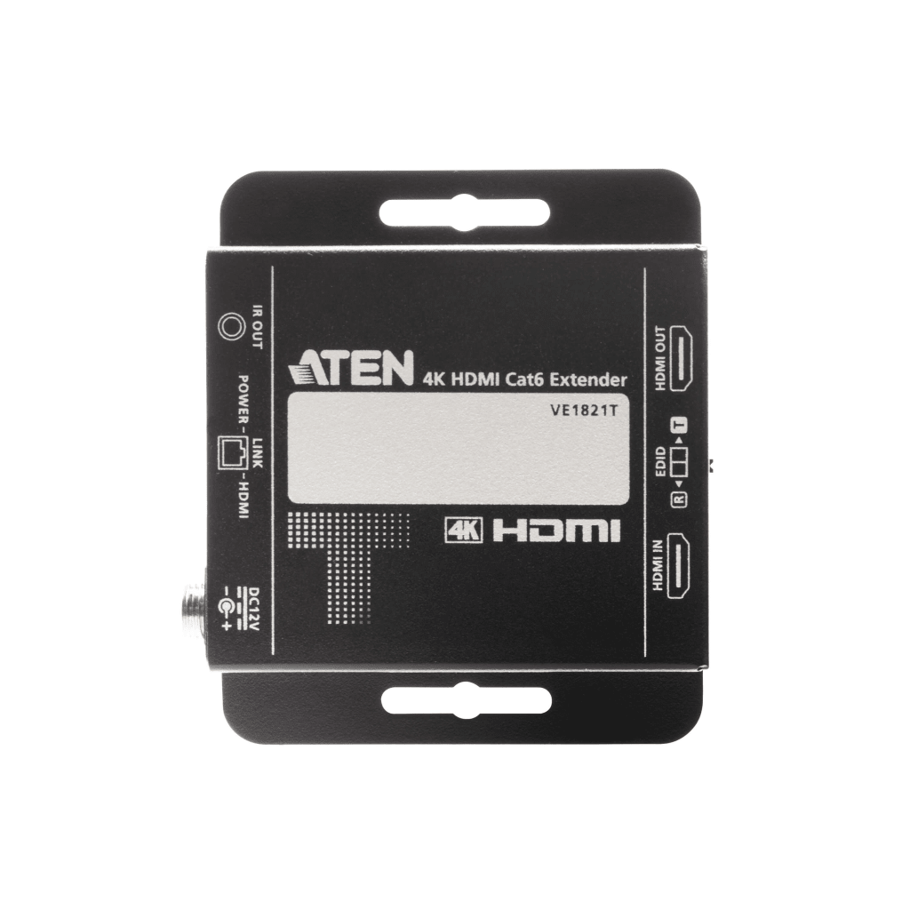 Kit Extensor HDMI | 4K sobre Cat 6 | 4096x2160 @ 30 Hz | Hasta 40 metros Cat 6 | Tecnología PoC | EDID Switch y Copia | Control IR Remoto | Audio Lossless 7.1CH | Metal | Plug and Play