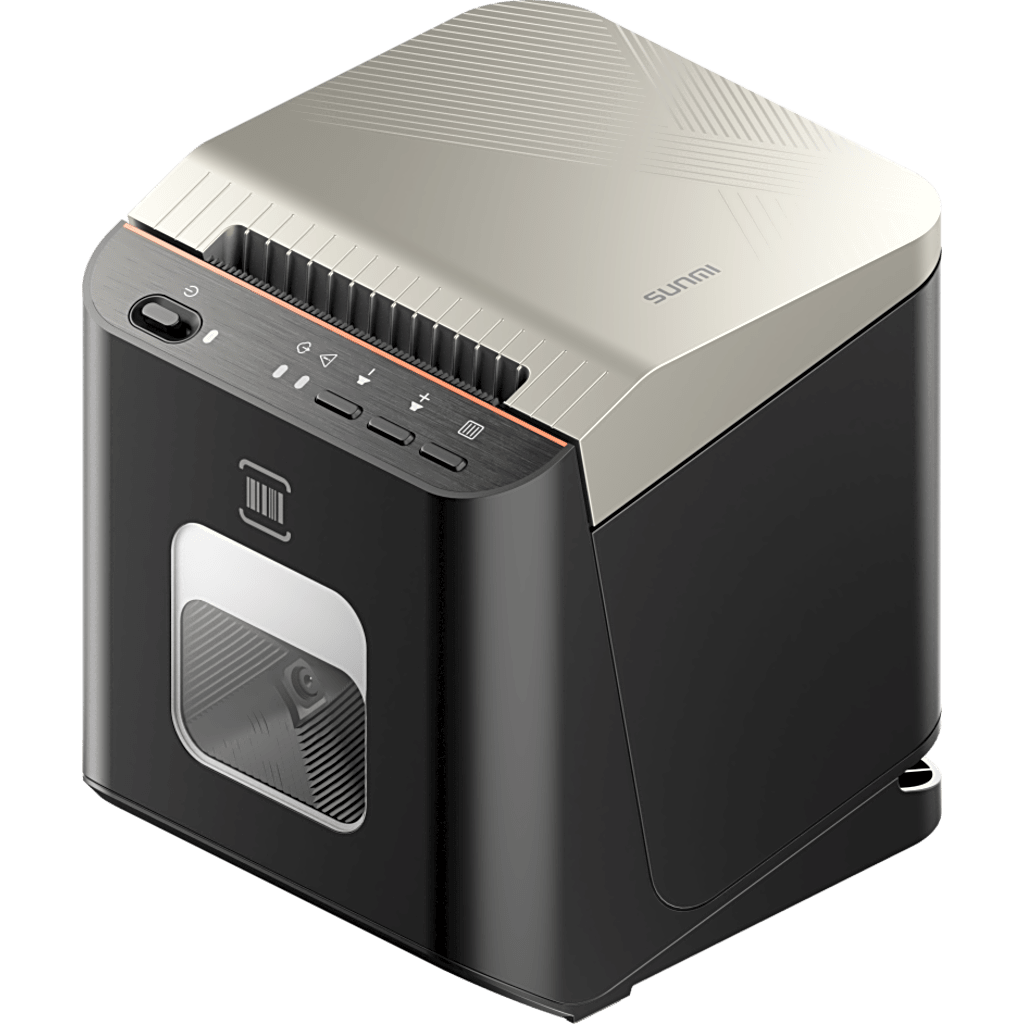 Impresora Térmica con escaner de tickets y etiquetas SUNMI 80mm / 203*203dpi / 150mm/s / / USB-C / RJ45 / RJ12 / 128MB RAM / 256MB ROM