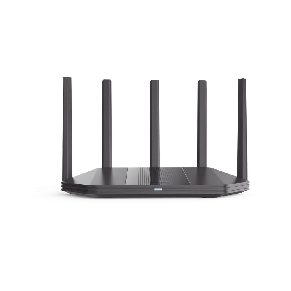 Router Inalámbrico / Wifi 6 / Hasta 1800 Mbps / MESH / Doble Banda AC (2.4 GHz y 5 GHz) / 4 Puertos 1000 Mbps / 5 Antenas Omnidireccional / Interior / Beamforming Optimizado / Administración Gratuita desde la Nube