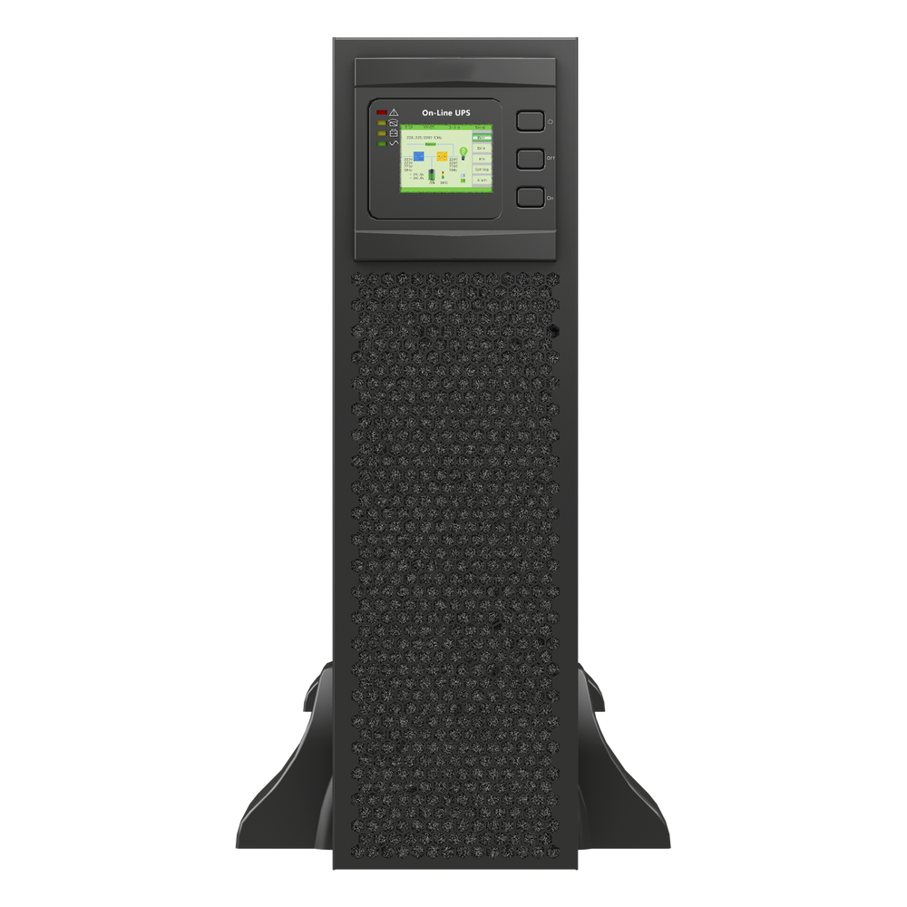 UPS de 20 KVA/20 kW, Online Doble Conversión, 220 Vac L-L de Entrada 3 Fases, Entrada Hardwired, Onda Senoidal Pura, Torre o Rack