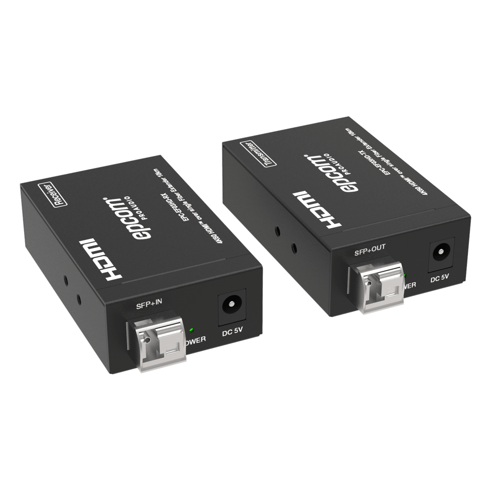 Extensor HDMI sobre Fibra Óptica | Resolución 4K2K@60Hz | Monomodo LC | 4:4:4 | Ancho de Banda 18 Gbps | Distancia hasta 10 km | HDCP 2.2 | HDR10+ Dolby Vision | Audio 7.1CH