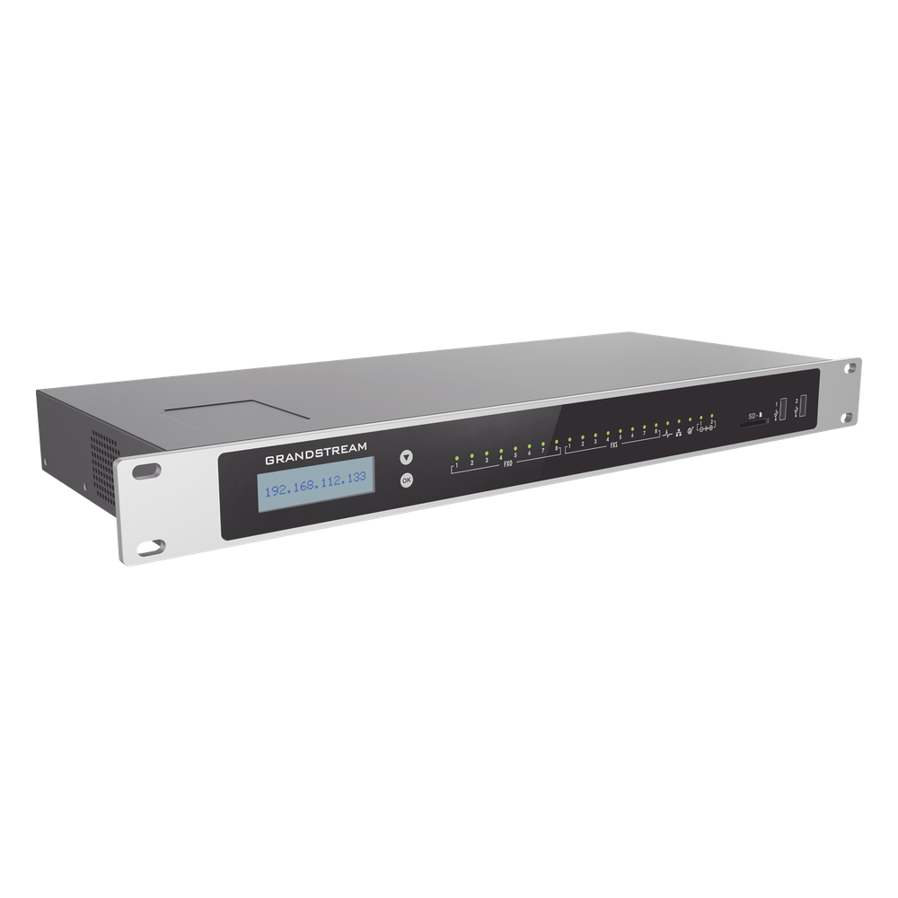 Conmutador IP-PBX para hasta 3000 usuarios y 450 llamadas simultaneas, 8FXO, 8FXS, para solución de comunicaciones unificadas y colaboración