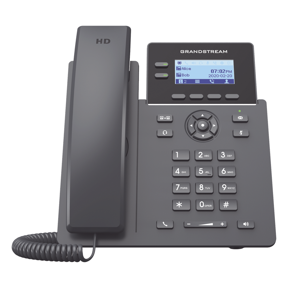 Teléfono IP Wi-Fi Grado Operador, 2 líneas SIP con 4 cuentas, codec Opus, IPV4/IPV6 con gestión en la nube GDMS