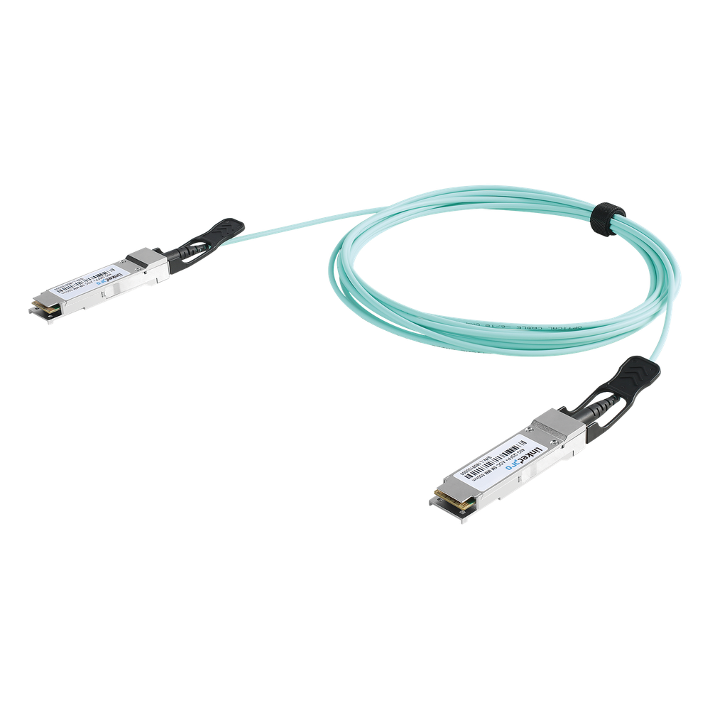 Cable AOC QSFP+ de 40 Gbps a 40 Gbps / Cable de fibra óptica Activo / Longitud: 3 metros