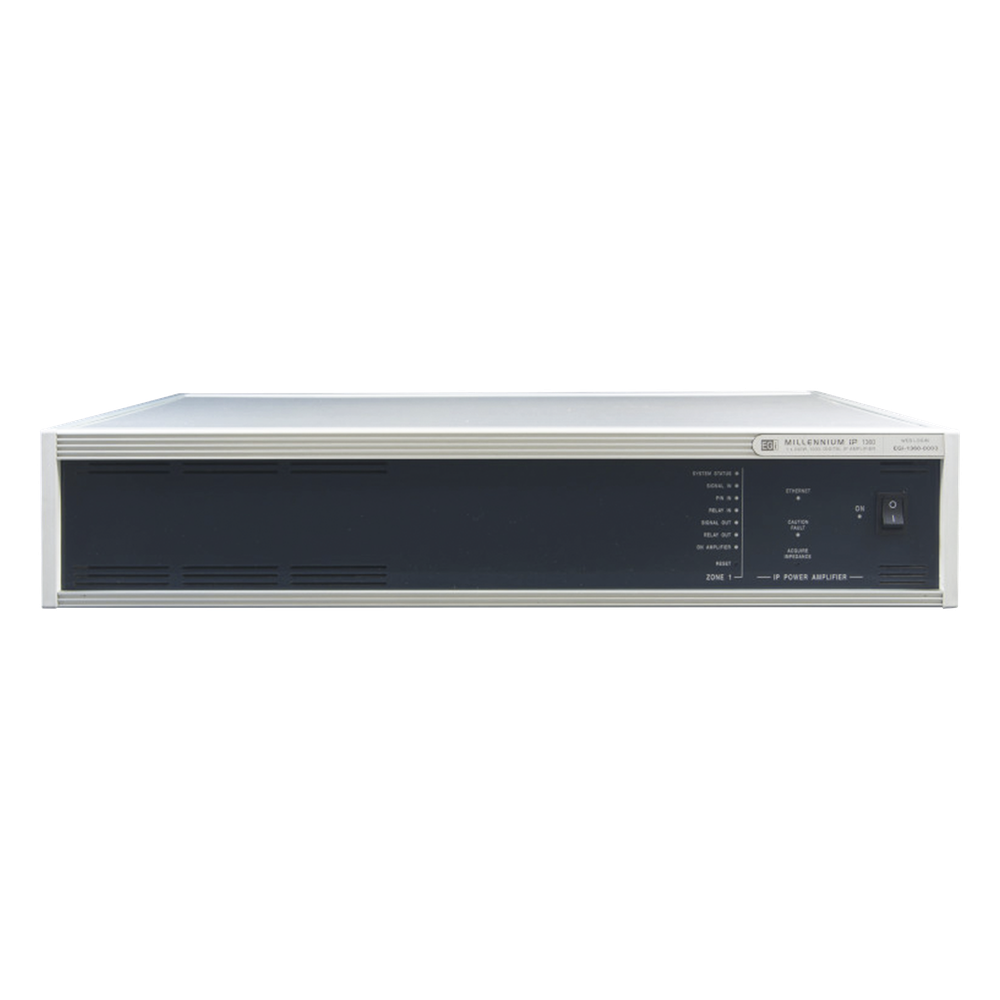 ETAPA DE POTENCIA DIGITAL 1x240W 100V MILLENNIUM IP CON CONECTIVIDAD IP LAN, SUPERVISON, CALIDAD DE SONIDO HQ PARA 1 ZONA, EN FORMATO RACK 2U