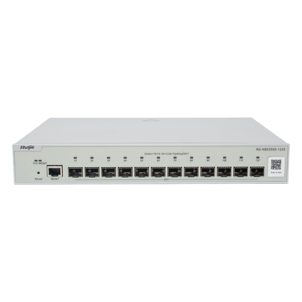 Switch Administrable Full Aggregation Capa 3, 12 Puertos SFP+ 10G y un Puerto MGMT