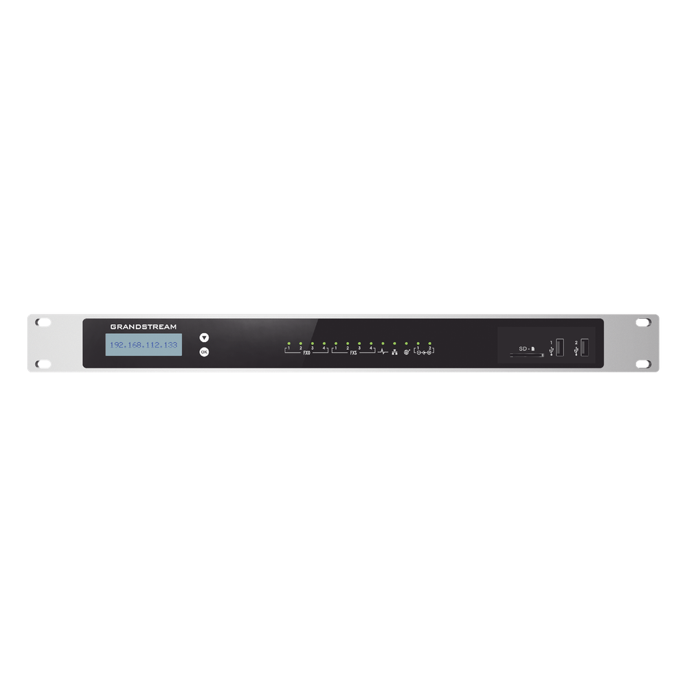 Conmutador IP-PBX para hasta 2000 usuarios y 300 llamadas simultaneas, 4FXO, 4FXS, para solución de comunicaciones unificadas y colaboración