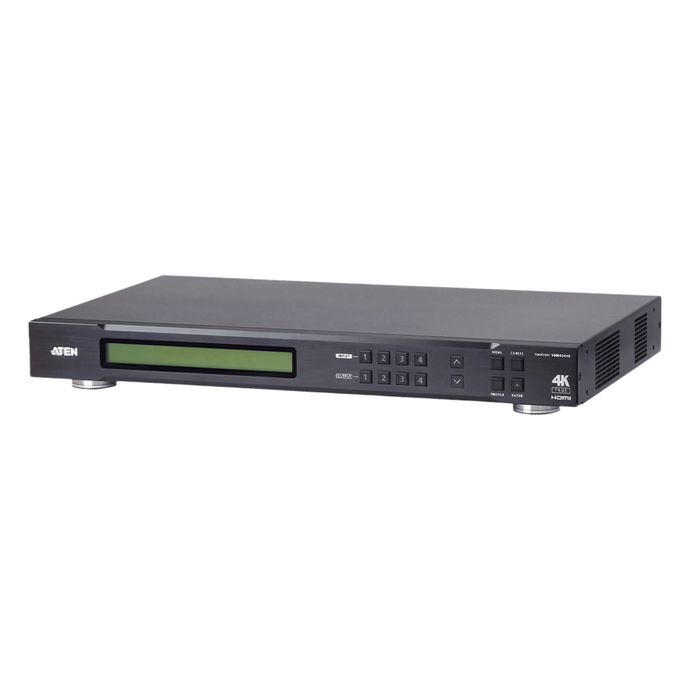 Switch Matricial | 4x4 | True 4K | 4096x2160 / 384 x2160 a 60 Hz | HDR 4:4:4 | HDCP 2.2 | Diferentes Métodos de Control | EDID Expert™
