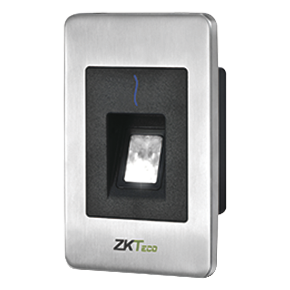 Lector Esclavo de Huella y Proximidad / RS-485 / IP65 / Acero Inoxidable / Exterior / ZKFinger VX10.0