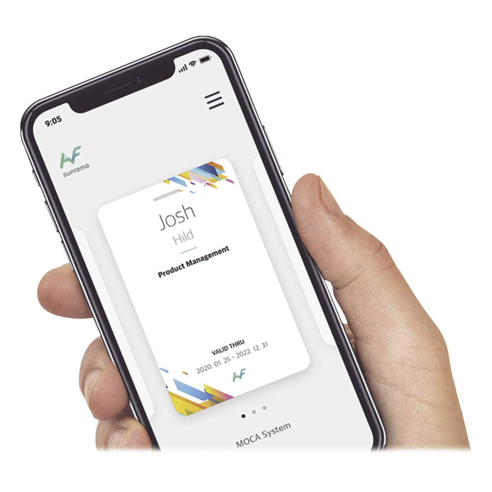 Tarjeta Virtual de Mantenimiento compatible con lectores Bluetooth de Suprema