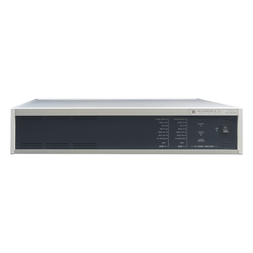 ETAPA DE POTENCIA DIGITAL 2x240W 100V MILLENNIUM IP CON CONECTIVIDAD IP LAN, SUPERVISON, CALIDAD DE SONIDO HQ PARA 2 ZONAS, EN FORMATO RACK 2U