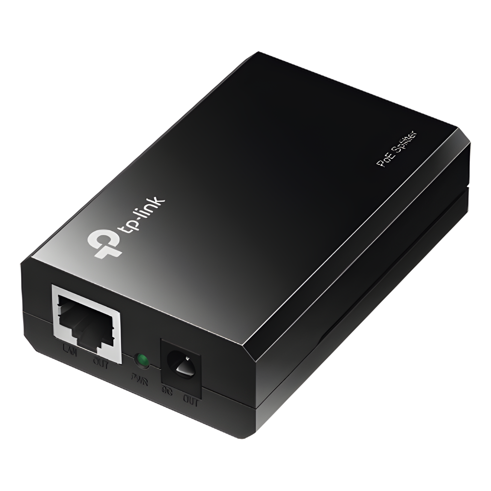 Splitter PoE (15W) / Potencia de Salida Seleccionable (5 , 9 o 12 Vcc) / 2 puerto 10/100/1000 Mbps / Plug and Play