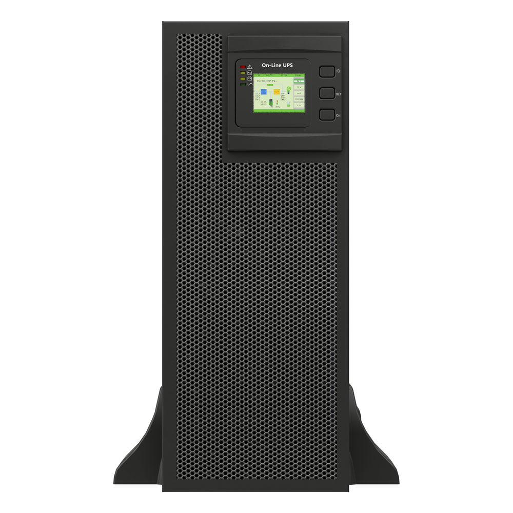 UPS de 25 KVA / 25 kW, Online Doble Conversión, 220 Vac L-L de Entrada 3 Fases, Entrada Hardwired, Onda Senoidal Pura, Torre o Rack