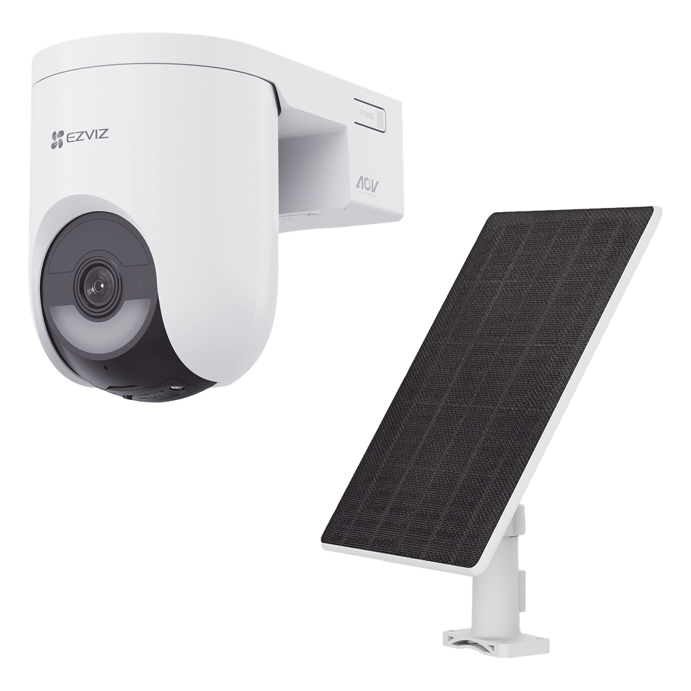Kit Cámara PT 4G y Wi-Fi / 2K+ (4Megapixel) / IA Detección Humano-Vehiculo / Audio de Dos Vías / Color Nocturno / Batería 5200 mAh / IP65 / Incluye Panel Solar 5W IP65