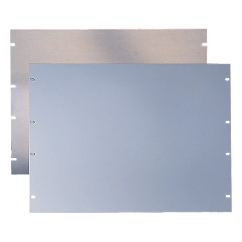 Tapa Ciega Para Rack Estándar de 19in, Plano, de Acero, 2 UR, Color Gris