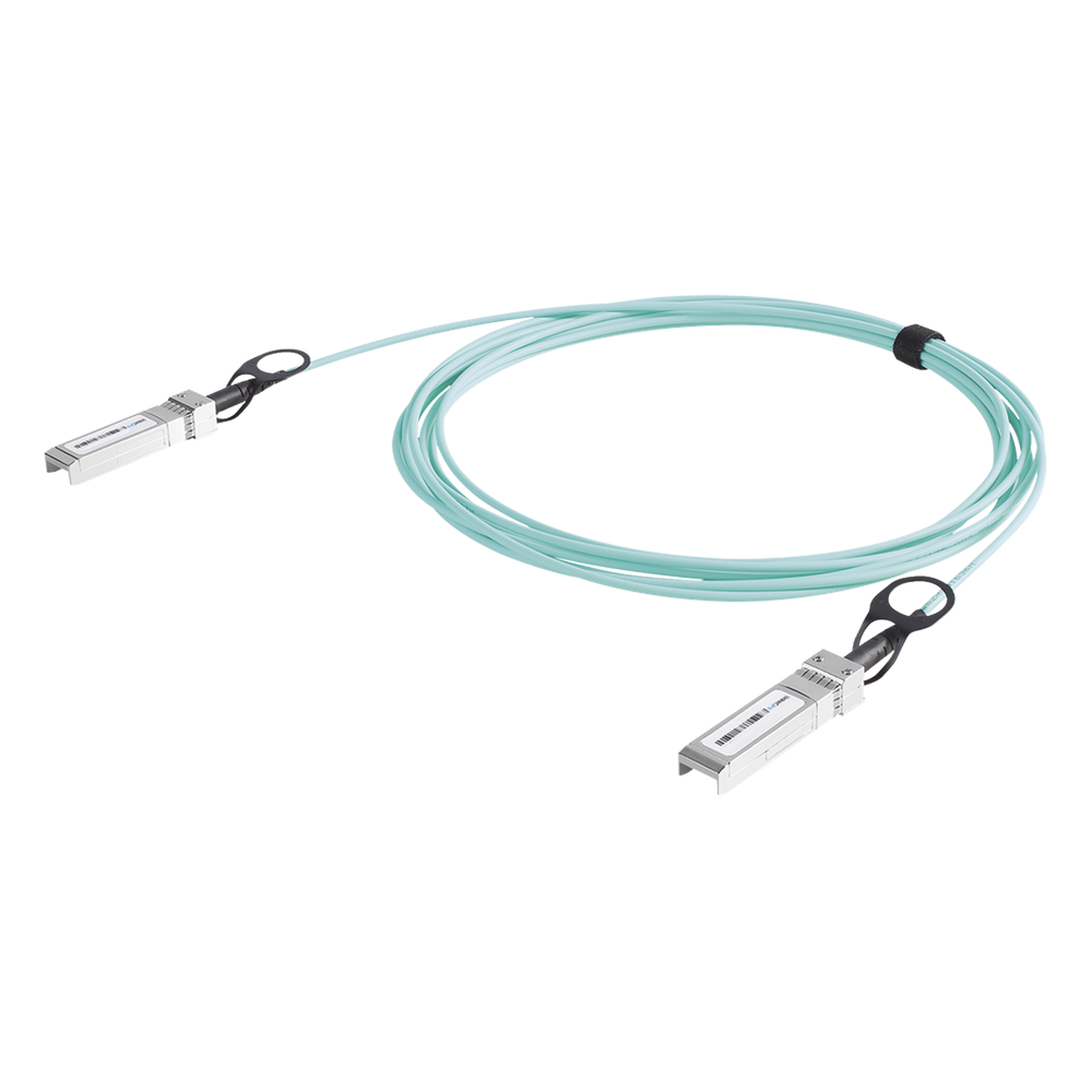 Cable AOC SFP+ de 1&10 Gbps a 1&10 Gbps / Cable de fibra óptica Activo / Longitud: 30 metros