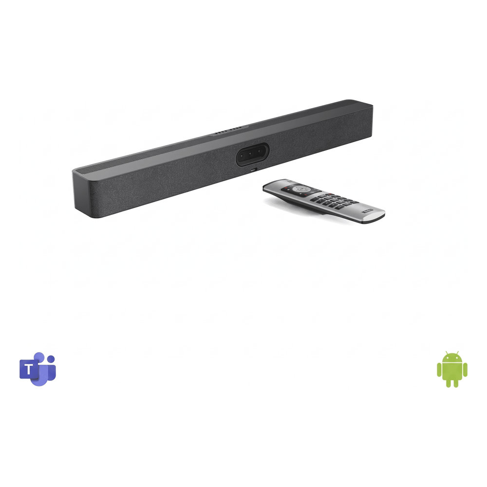 Barra de Videoconferencia Yealink A50 para Salas Medianas y Grandes, Compatible con Microsoft Teams Rooms, Zoom Rooms y RingCentral Rooms, Incluye Control Remoto VCR11
