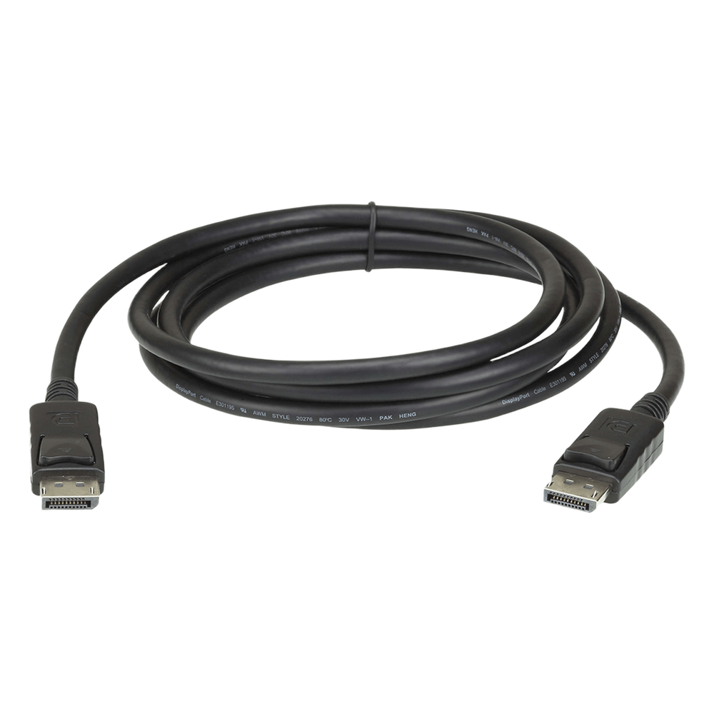 Cable DisplayPort | Longitud 2m | Alta definición | Hasta 8K | HDR Dinámico | 32 canales de audio digital | Pestañas de seguridad con botón de liberación
