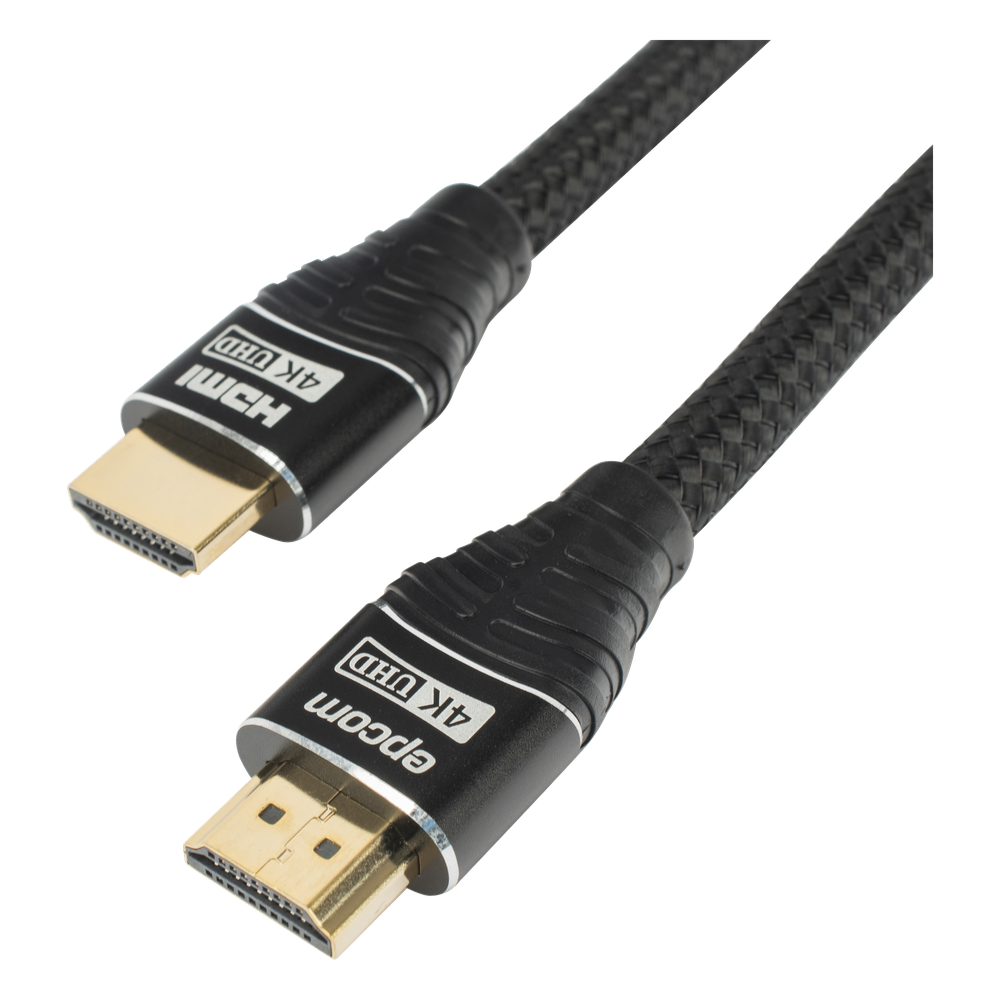 Cable HDMI de 5 Metros (16.40 Pies) | Alta Definición | Longitud | Versión 2.0 | Alta Velocidad 18Gbps | 4K@60Hz | Conectores Chapados en Oro | Tipo Redondo
