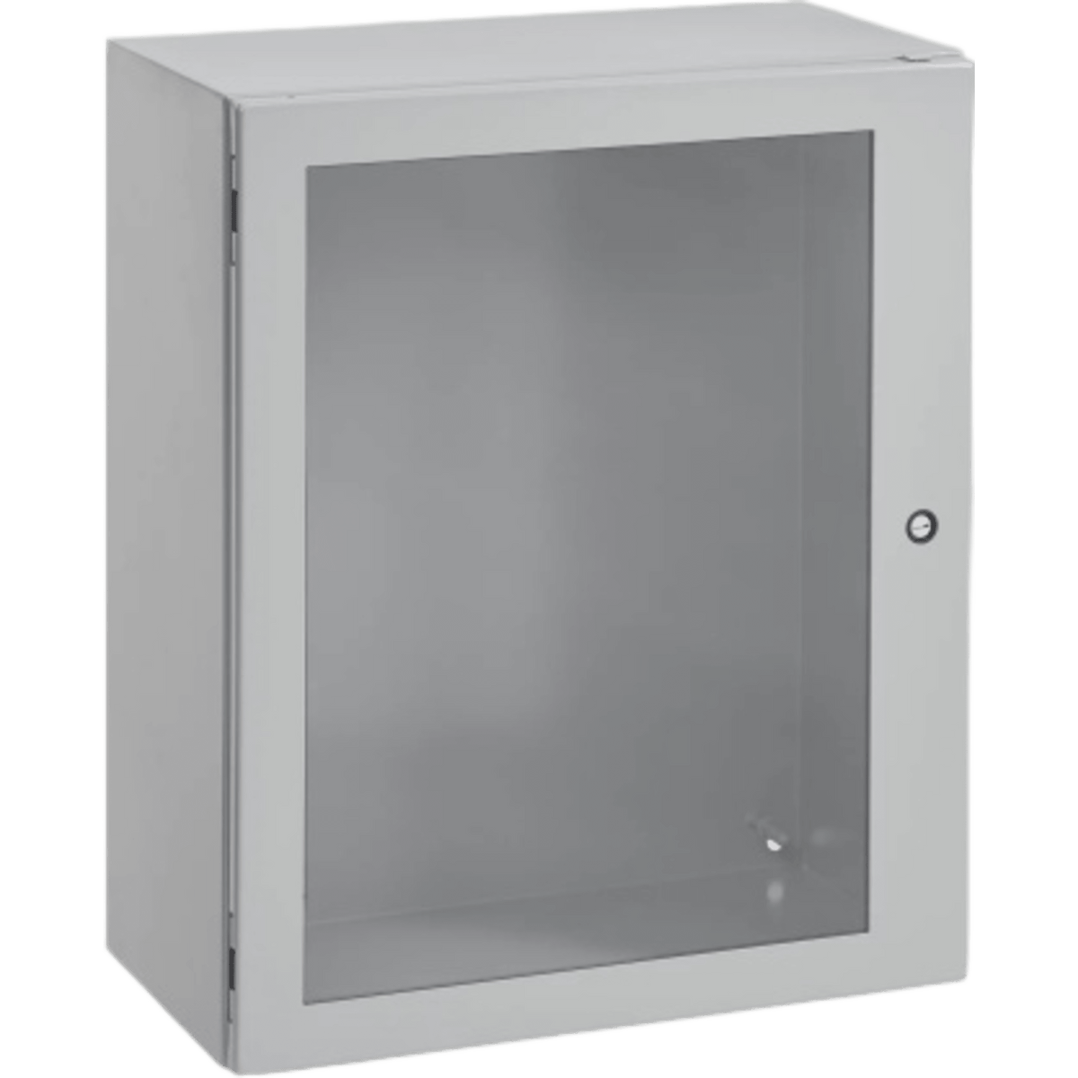 Gabinete Concept con Puerta de Ventana / 610 x 610 x 203 mm (24 x 24 x 8 in) / NEMA 4/12 / IP66 / Acero Gris Claro RAL 7035